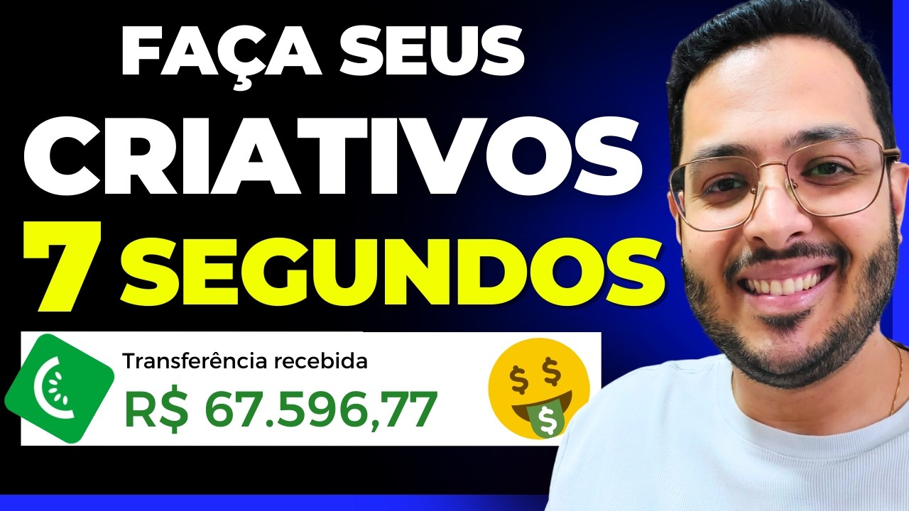 COMO FAZER CRIATIVOS DE ALTA CONVERSÃO EM 7 SEGUNDOS COM INTELIGÊNCIA ARTIFICIAL [GRÁTIS 2026]