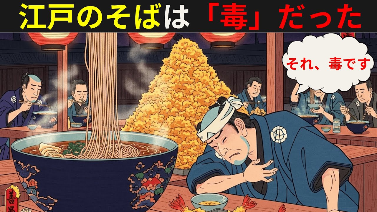 【江戸の闇】血管ボロボロ…天ぷらと蕎麦は命を削る「死の食事」だった【江戸時代の庶民】