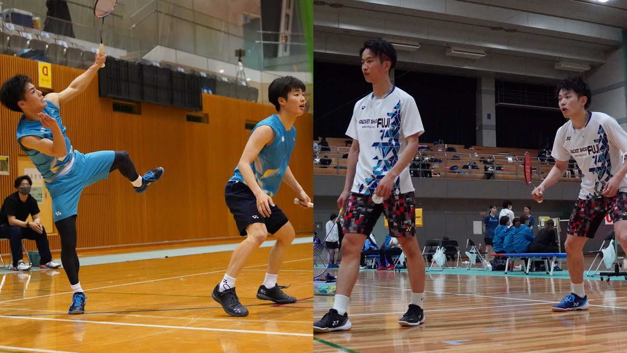 小川翔悟/佐野大輔(法政大学)vs藤澤佳史/永渕雄大(筑波大学) レストカット動画【関東大学バドミントン春季リーグ戦】