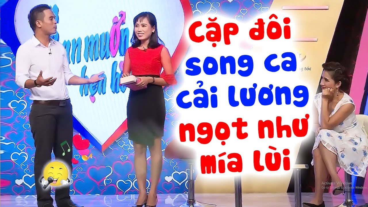 Cặp đôi song ca Cải lương TÌNH TỨ và cái kết 2 chàng HÁT HAY khiến Bạn gái HOAN HỈ | Hẹn hò hát hay
