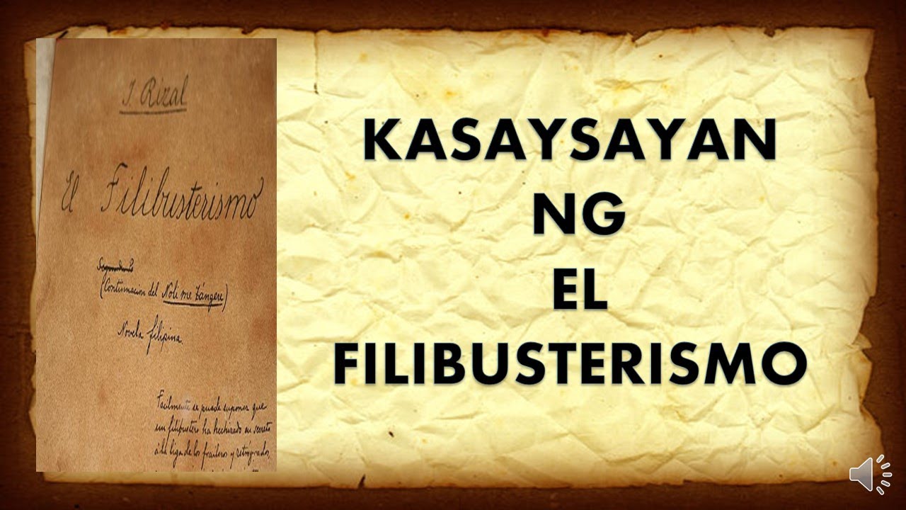 ANG PAGSULAT NG EL FILIBUSTERISMO