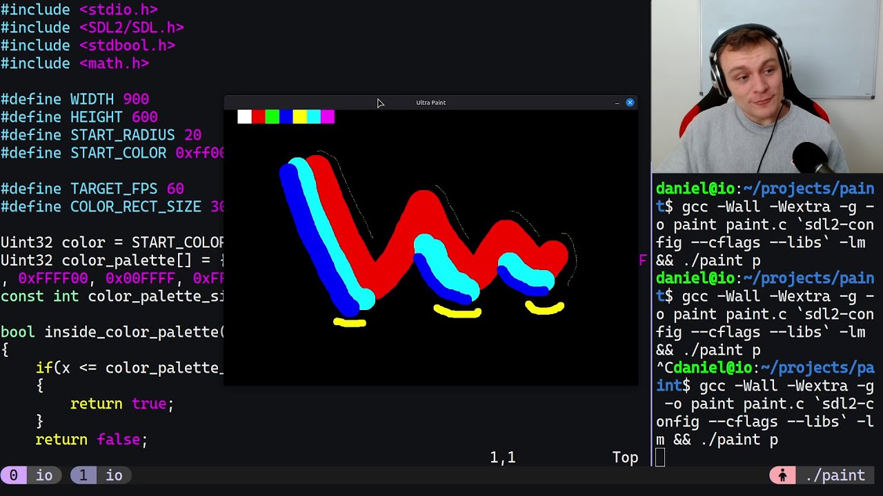 Coding Paint in C
