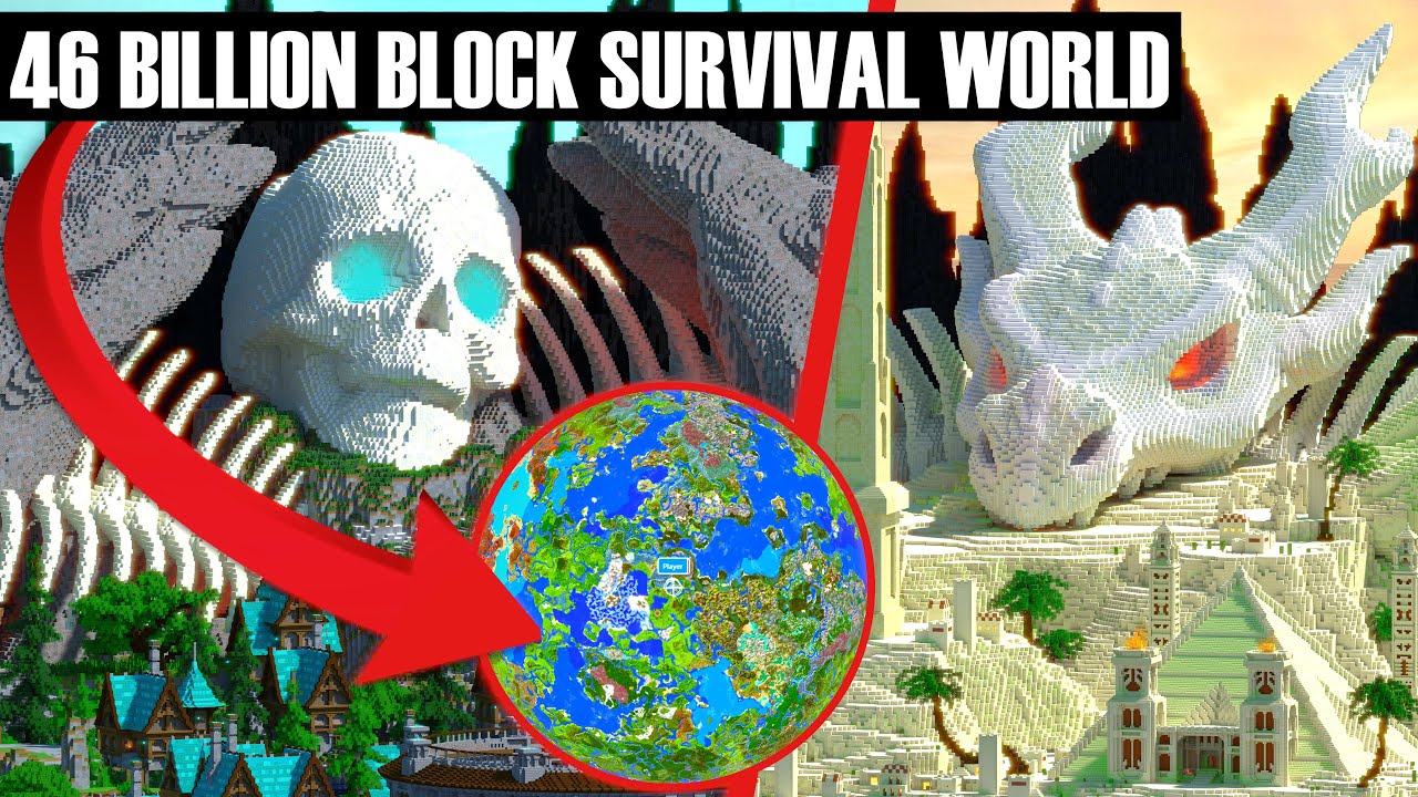 Я построил самую большую в мире Minecraft Survival MMORPG!