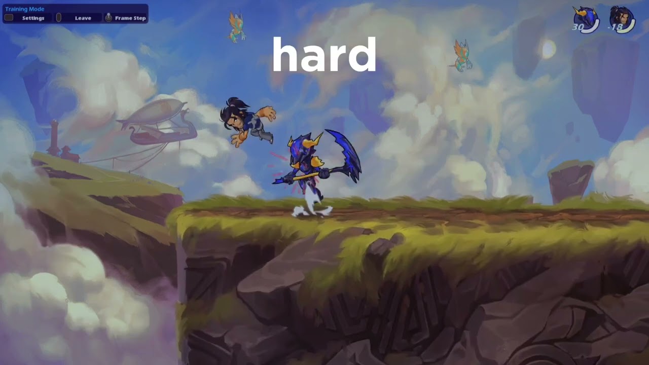 Easy/Medium/Hard scythe combos brawlhalla