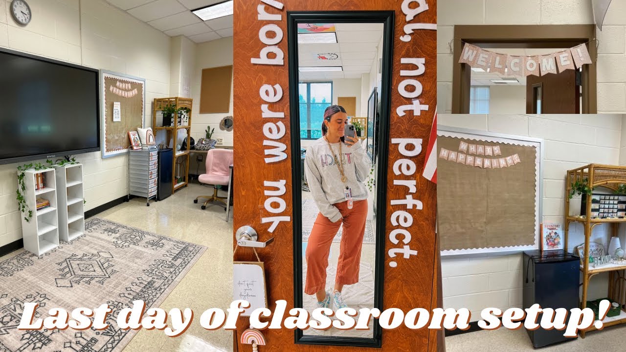 CLASSROOM SETUP DAY 3+4! // middle school teacher!
