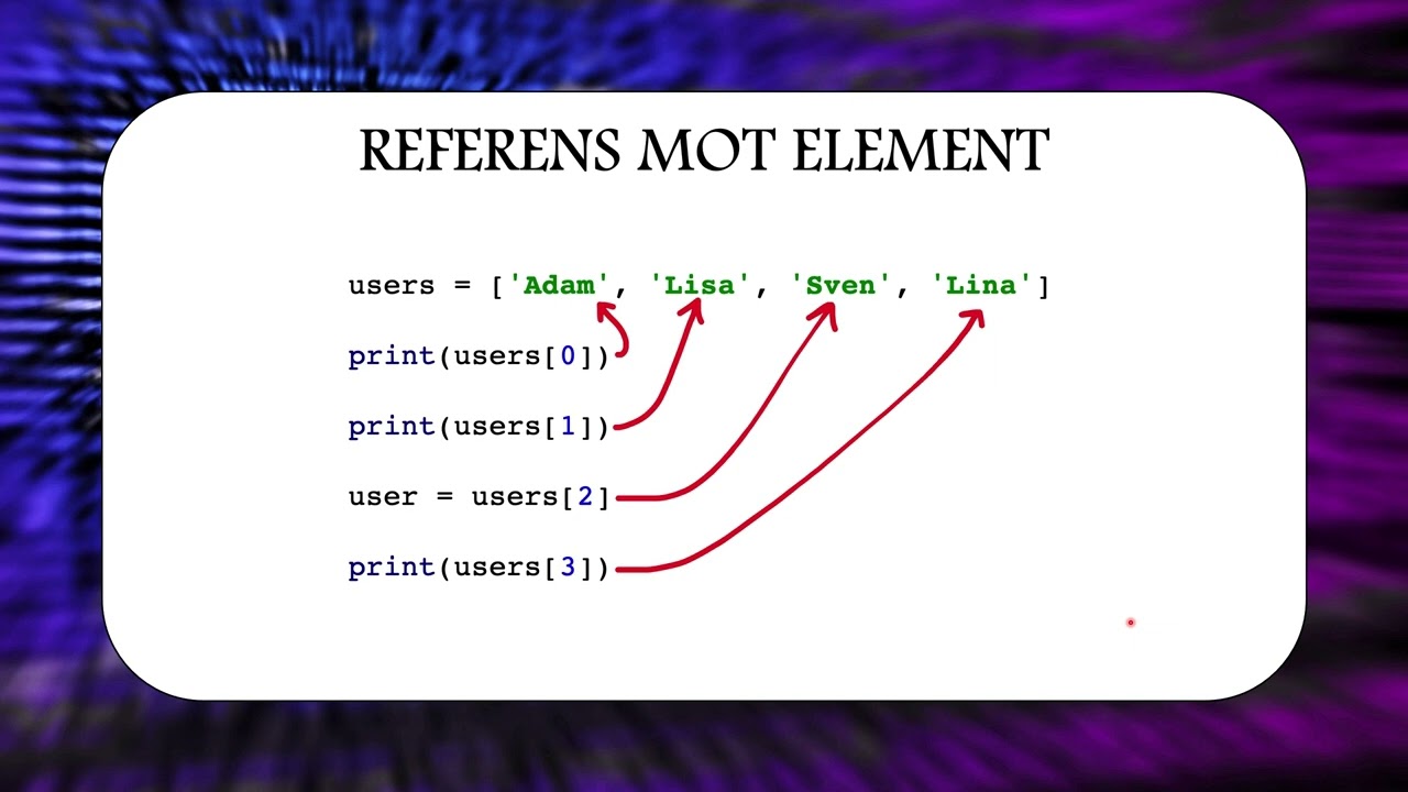 Listor i Python