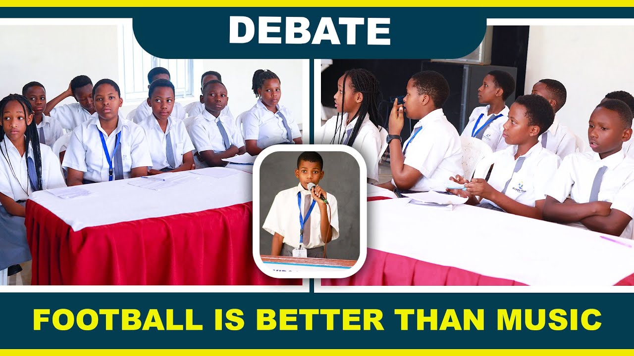 English: Debate | Football is better than Music | P6 | Happy Kids School