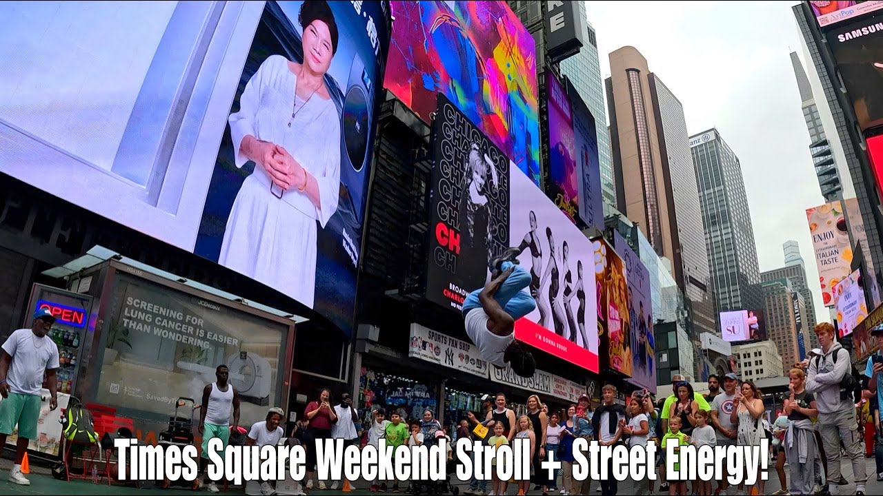 Times Square Weekend Stroll + Street Energy | NYC Vibes on June 28, 2025
