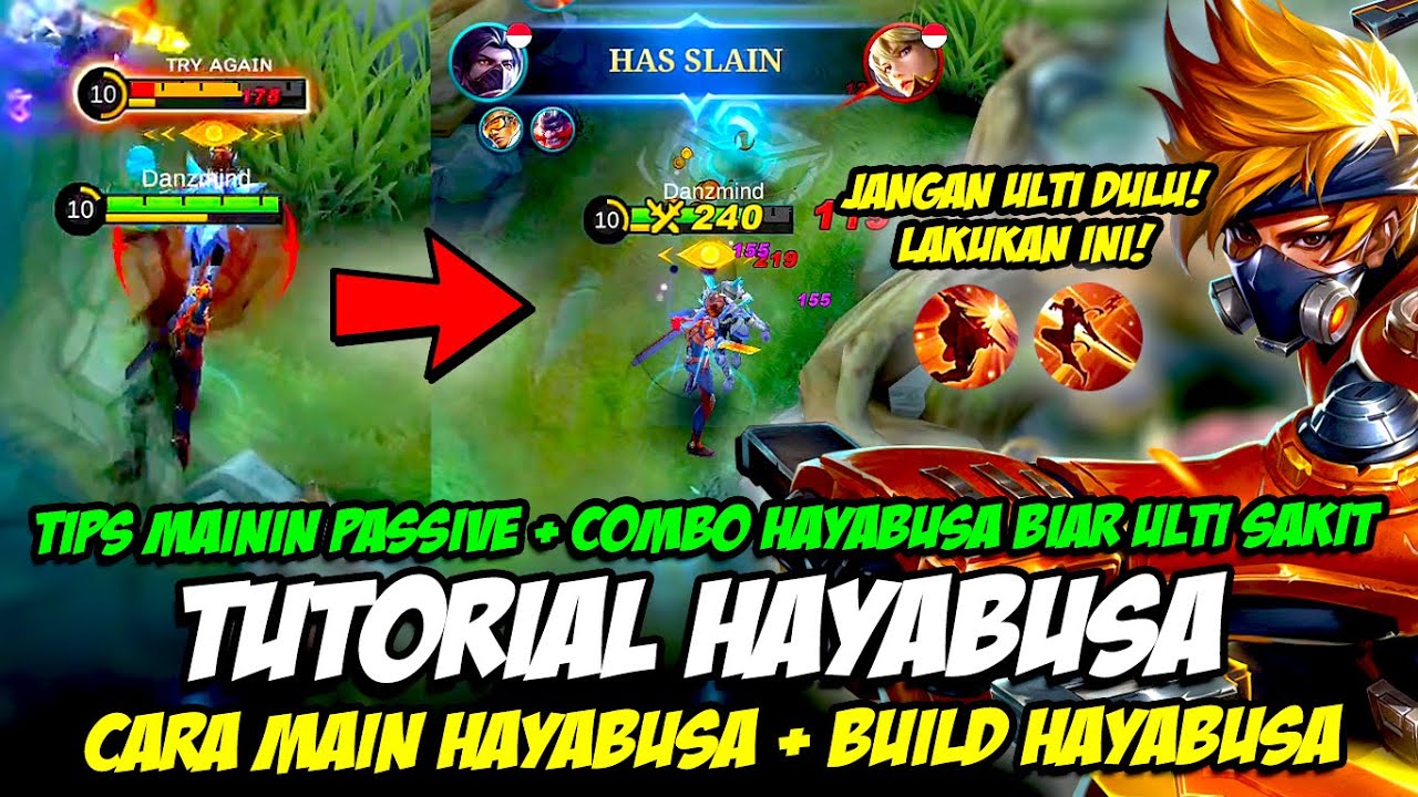 CARA BARU MAIN HAYABUSA + GAMEPLAY HAYABUSA & COMBO HAYABUSA ❗ BUILD HAYABUSA + TUTORIAL HAYABUSA