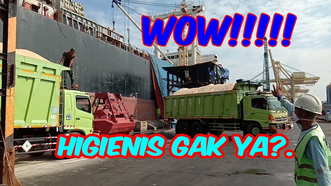 PROSES KARGO BONGKAR GULA CURAH IMPORT // PELABUHAN TANJUNG EMAS SEMARANG