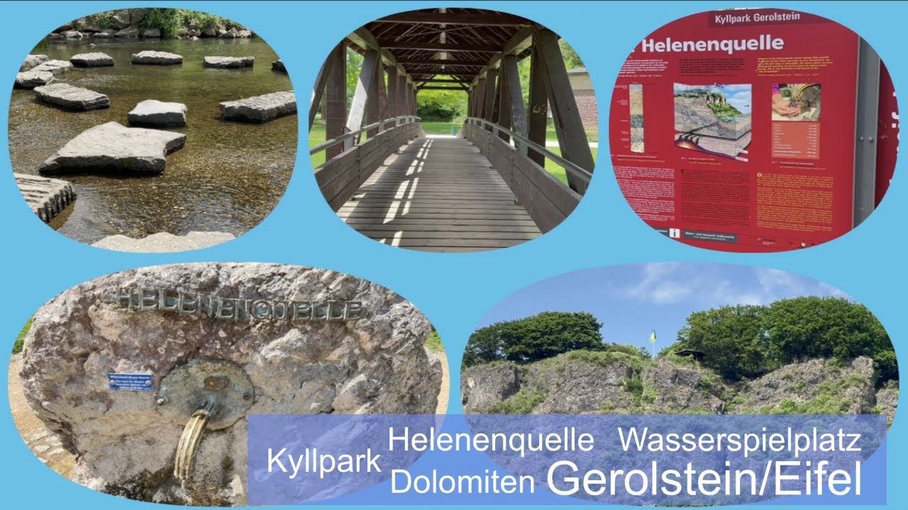 Gerolstein in der Eifel | Dolomitenblick - Kyllpark - Helenenquelle und Wasserspielplatz