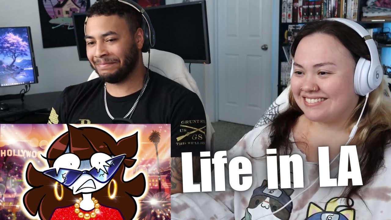 OtakuCouple реагирует на мой опыт жизни в Лос-Анджелесе от JaidenAnimations