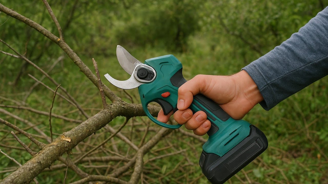 Clearing the Land from Overgrowth Using an Electric Brush Cutter | Off-Grid Land Cleanup Part 1