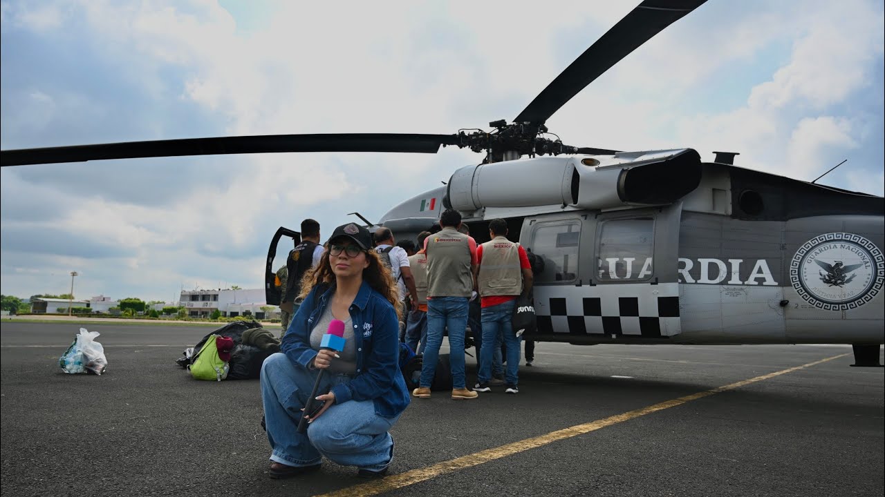 Así reciben AYUDA las COMUNIDADES de la SIERRA DE VERACRUZ mediante los PUENTES AÉREOS 🚁 | Día 7