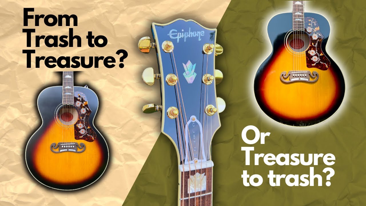 Epiphone SJ-200 1957 года, переиздание, полировка и модификация