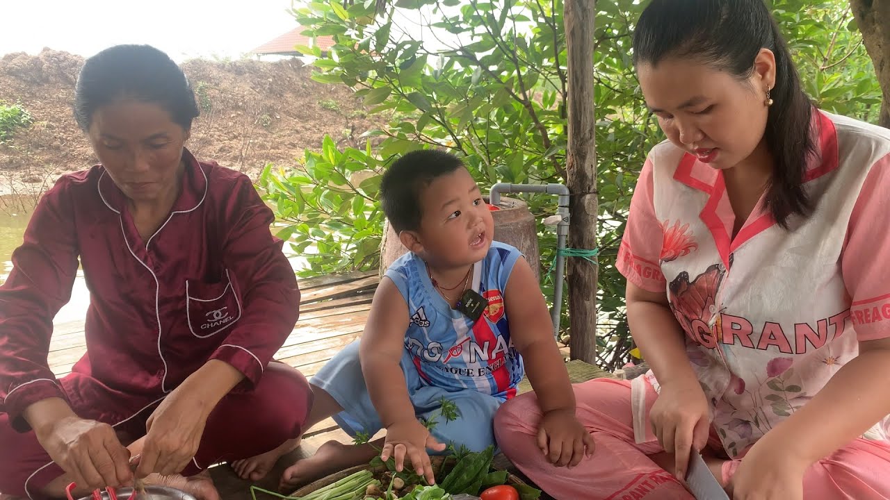 MẸ NẤU NỒI LẨU TÔM SIÊU NGON, SIÊU HẤP DẪN ĐÃI CẢ NHÀ | bếp quê cà mau
