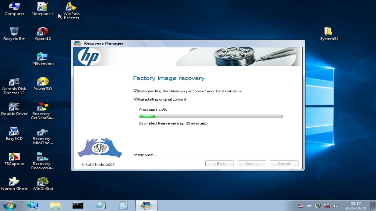 HP Pavilion dv6710ea Recovery on VMware (Windows Vista Home Premium)