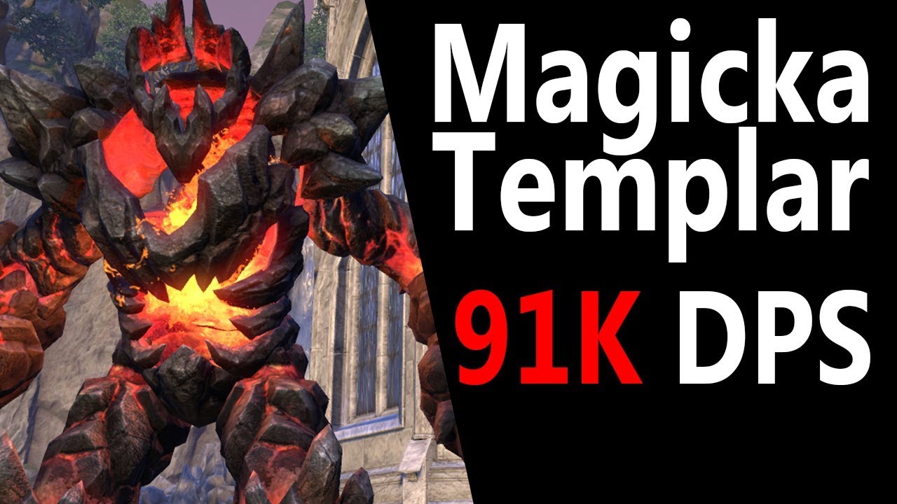 Magicka Templar 91k DPS Parse Target Dummy - Scalebreaker ESO