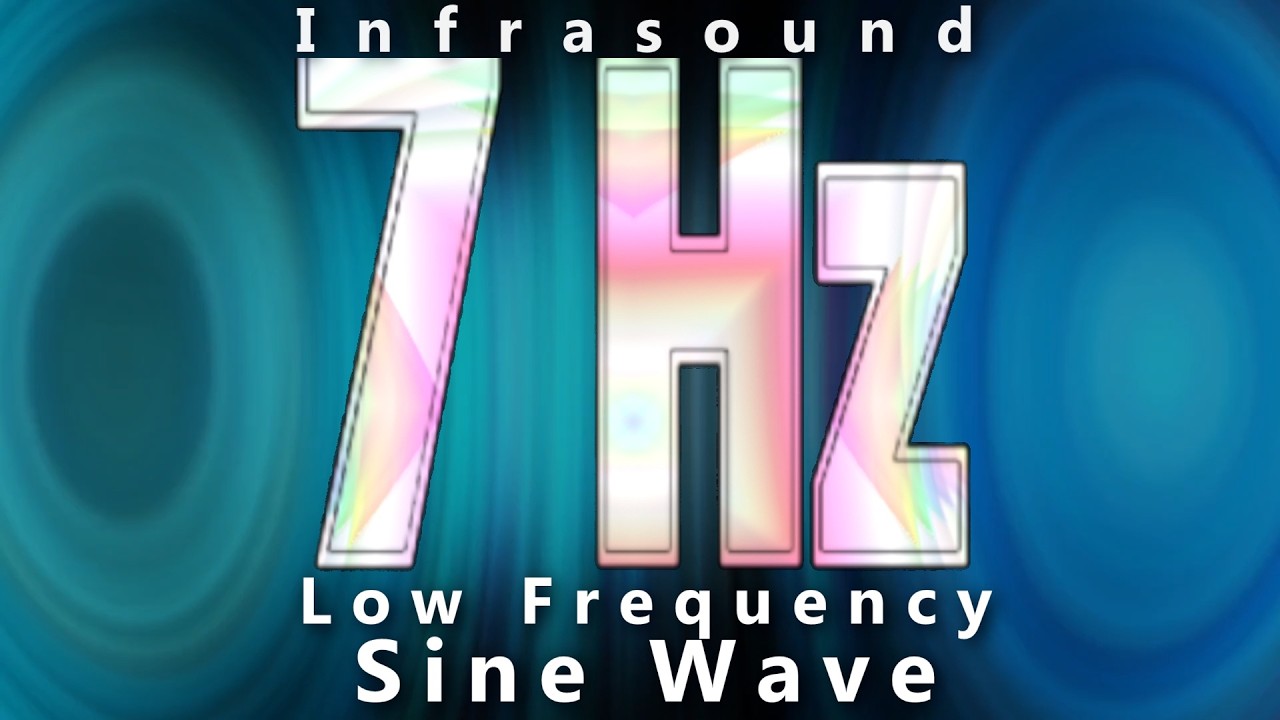 7 Hz Sine Wave Infrared Bass Sub Sonic Subwoofer Test - You Can't Hear It