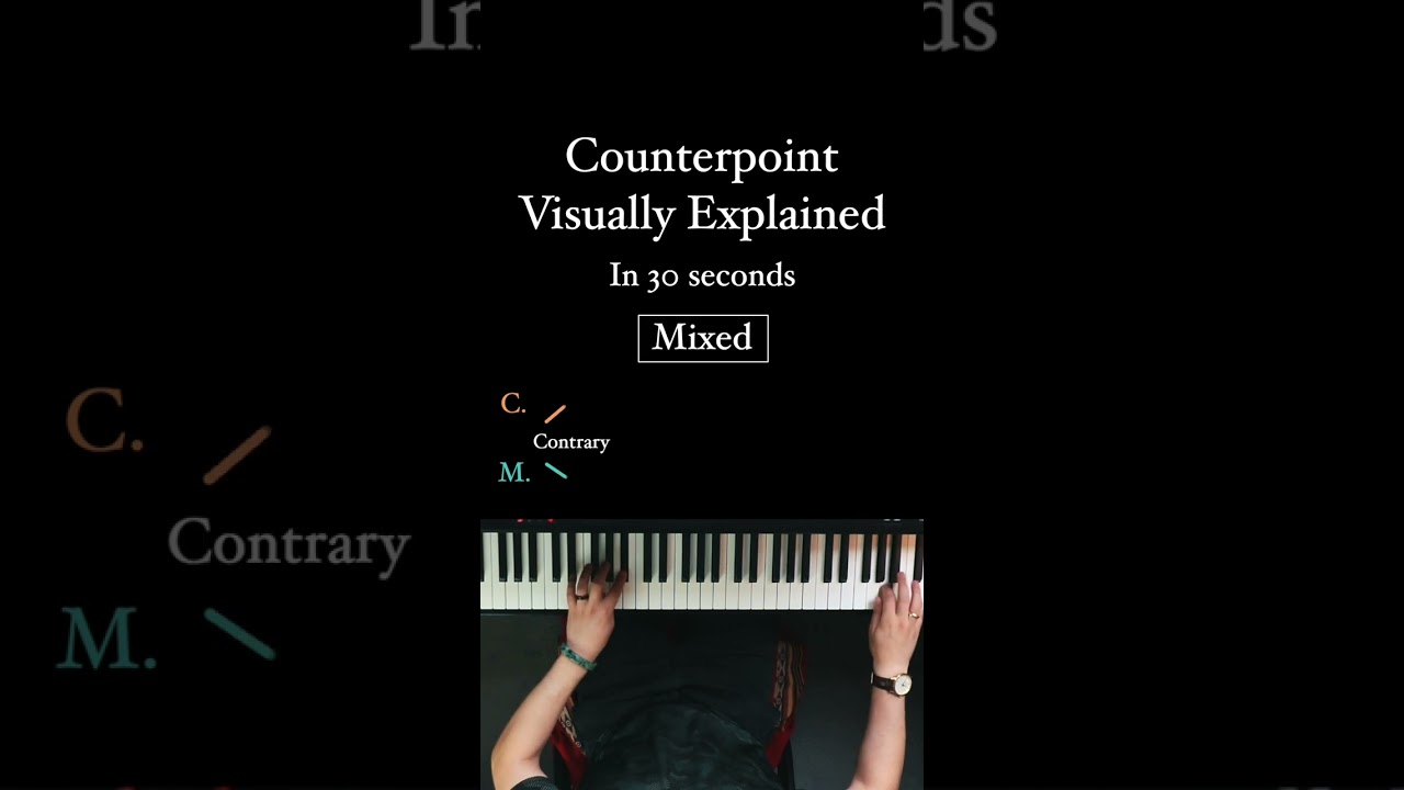 Counterpoint visually explained #counterpoint #musictheory