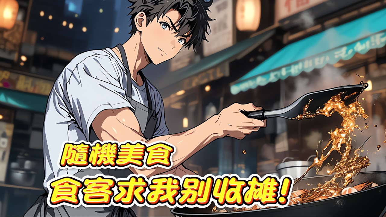 失業青年方牧，綁定最強美食系統！隨機攤位美食！今天炒飯明天豬蹄，全看系統心情！美食香到離譜，一口入魂，喫過的人直接上癮。可出攤時間不固定，食客們被折磨得死去活來… #漫画 #漫画解说 #都市小说#美食