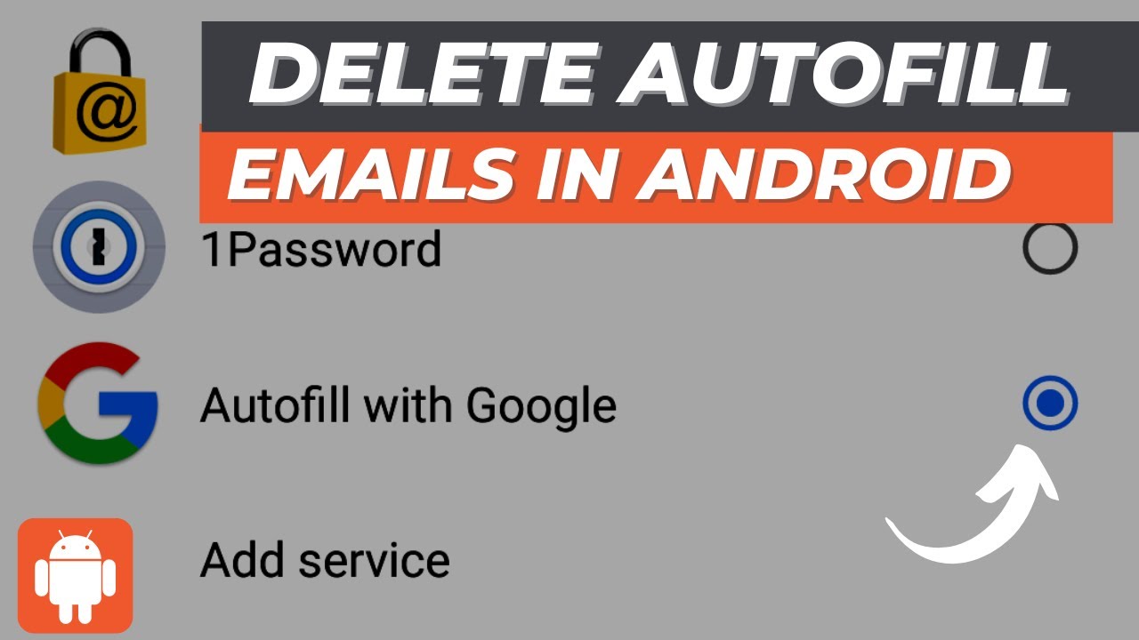 Как удалить автозаполнение адресов электронной почты на Android | Настройки автозаполнения