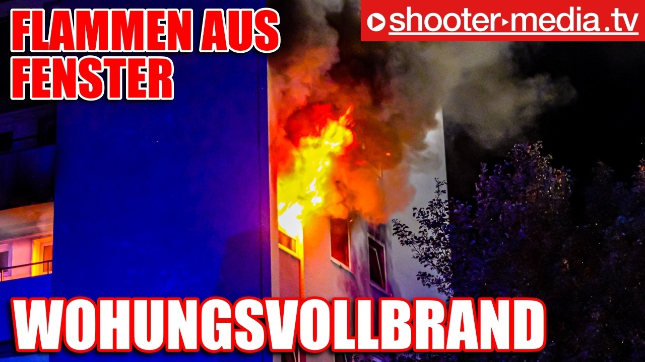 🔥  FLAMMEN SCHLAGEN AUS WOHNUNG - MASSIVER BRAND  🔥 | 🚒  Löscheinsatz in Marl  🚒