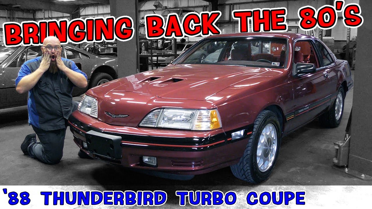Абсолютно идеальный Ford Thunderbird Turbo Coupe 1988 года в автомастерской CAR WIZARD! Время лет...