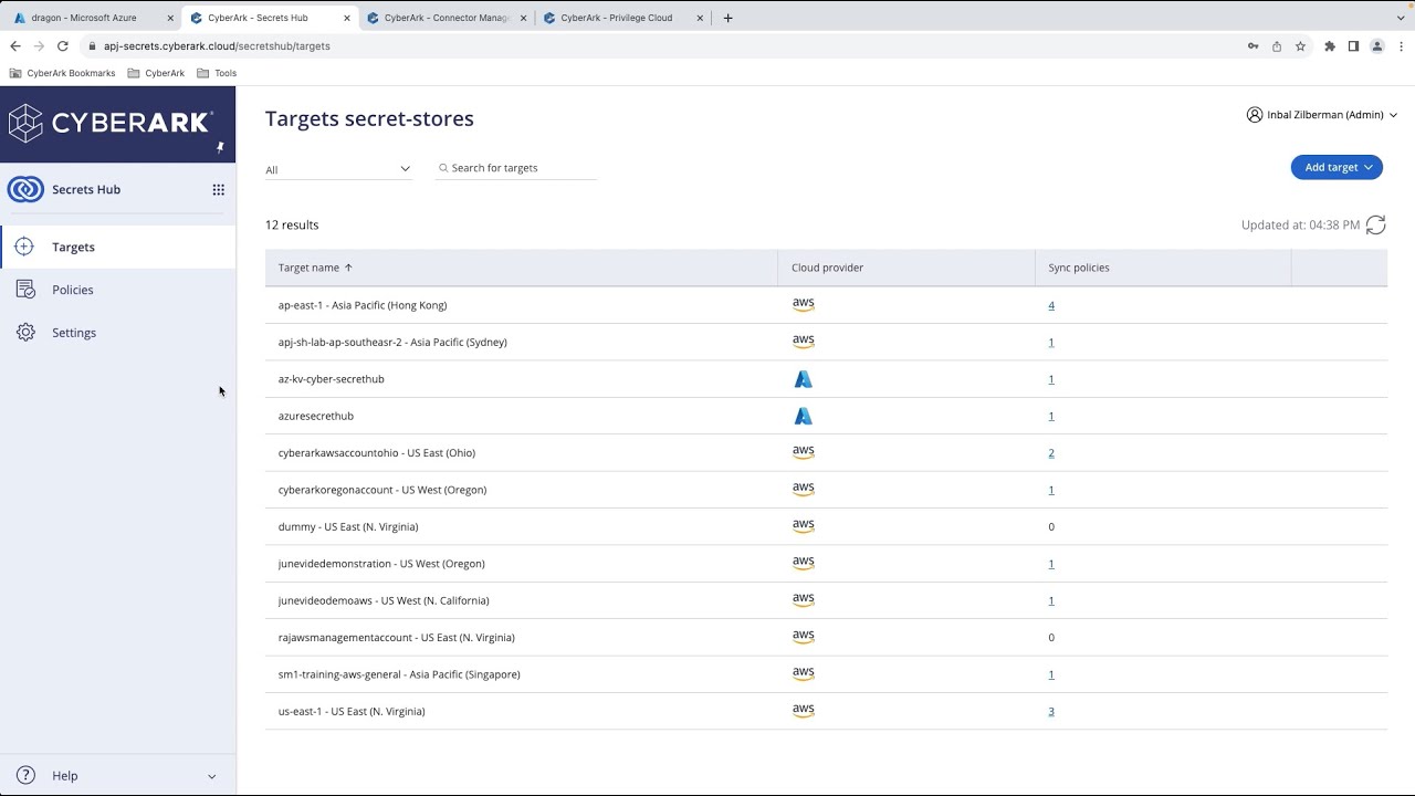 Using Secrets from CyberArk in Azure Key Vault