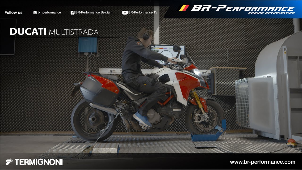 Ducati Multistrada with Full Termignoni Exhaust / Flames!