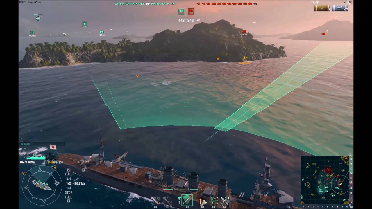 World of Warships | Kuma Class Cruiser | Mighty Ji