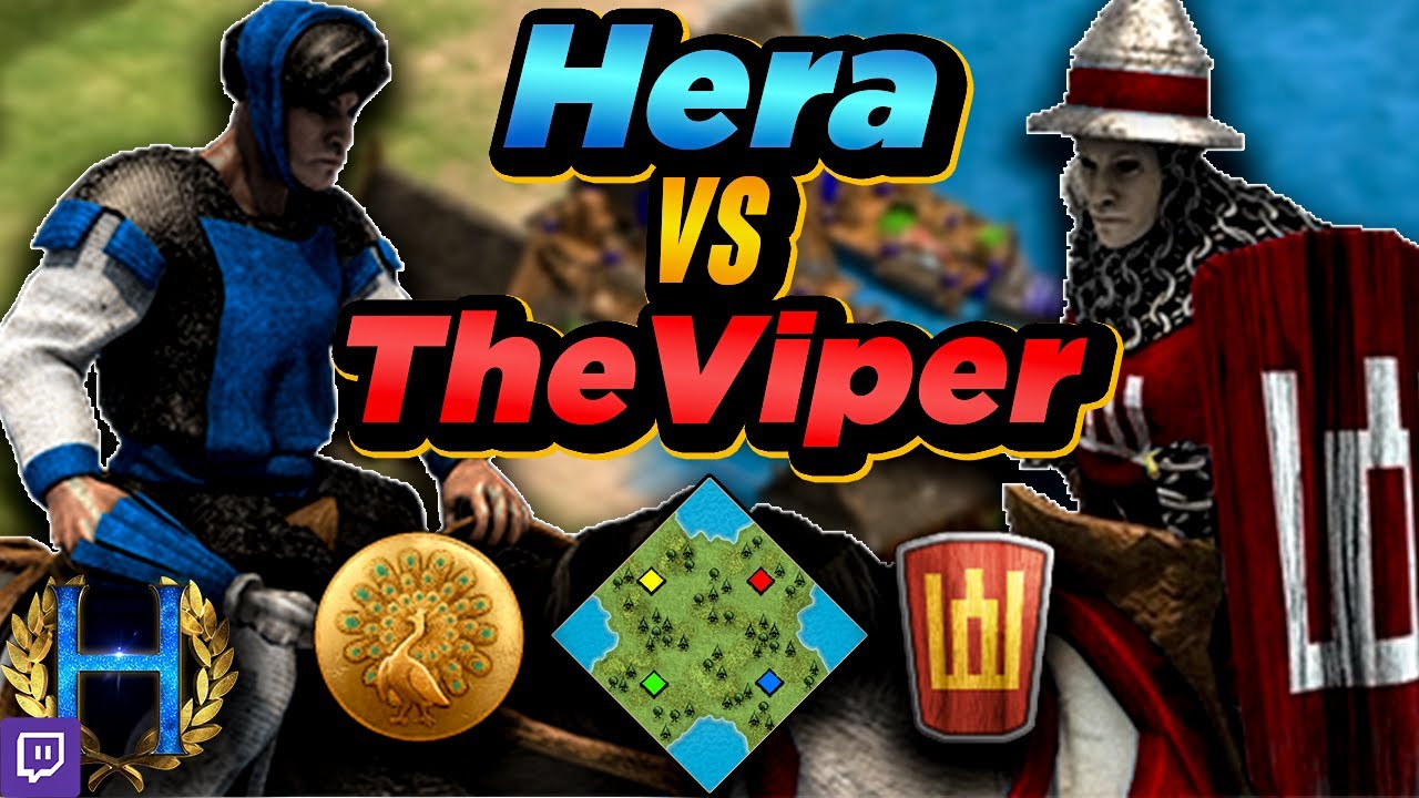 Burmese vs Lithuanians 1v1 Cross (Four Lakes) | vs TheViper | AoE2