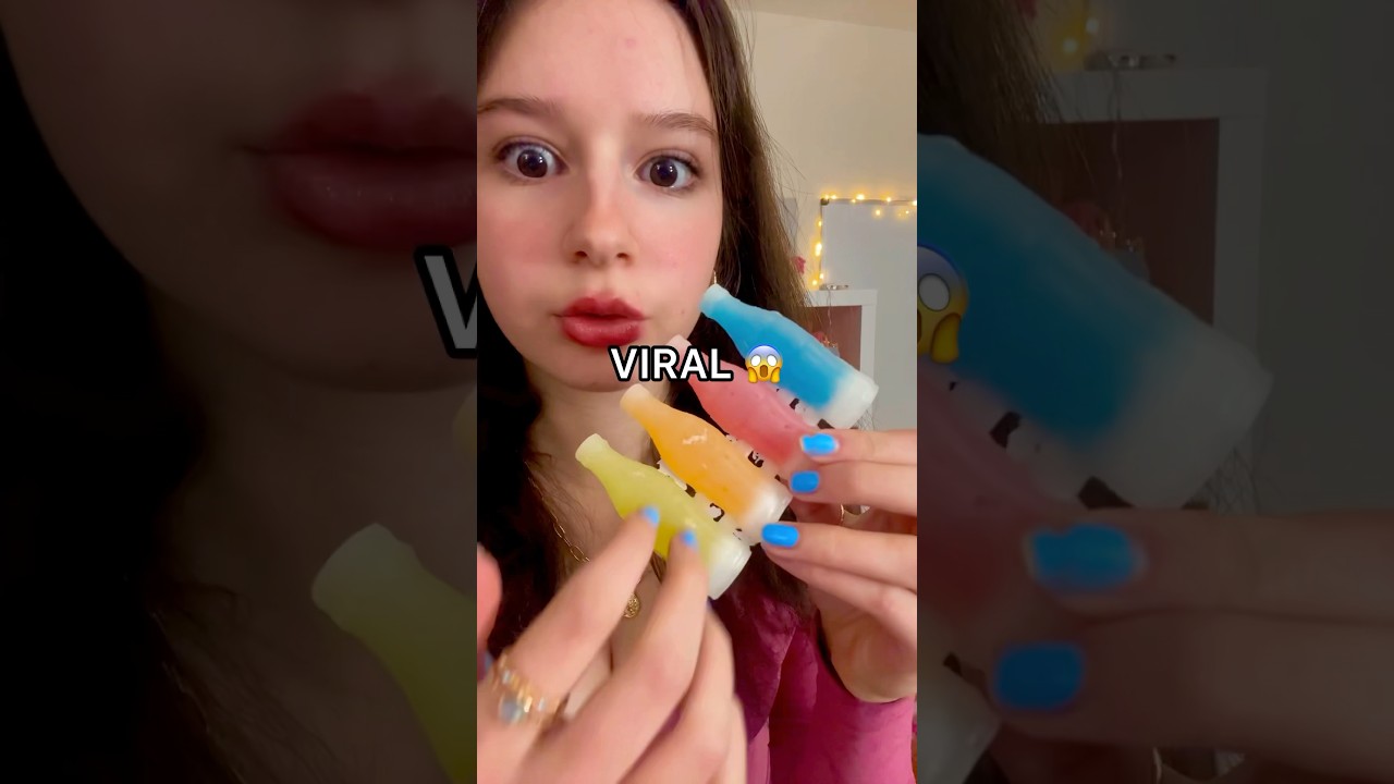 Trying VIRAL WAX CRACKING CANDY! 😱😳🍋&zwj;🟩 *so satisfying*