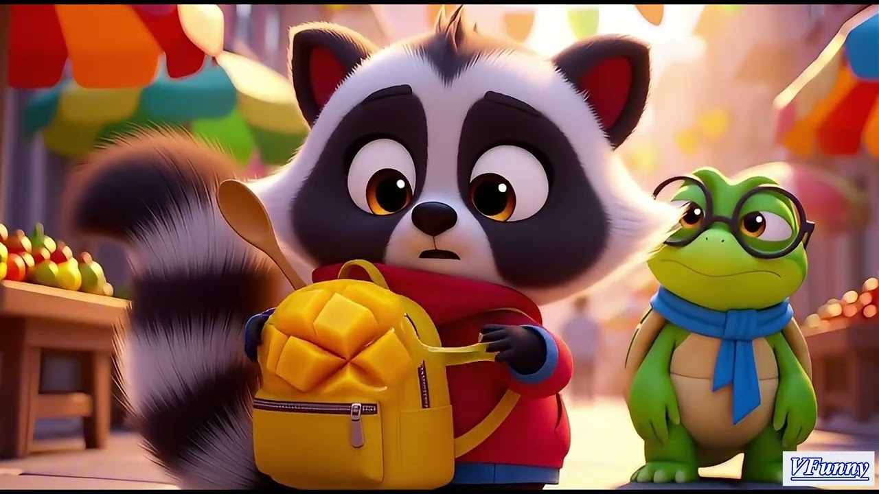 Bongo the Raccoon vs Sticky Mango & The Bouncy Coconut 🍍 | Funny Claymation Cartoon 4K