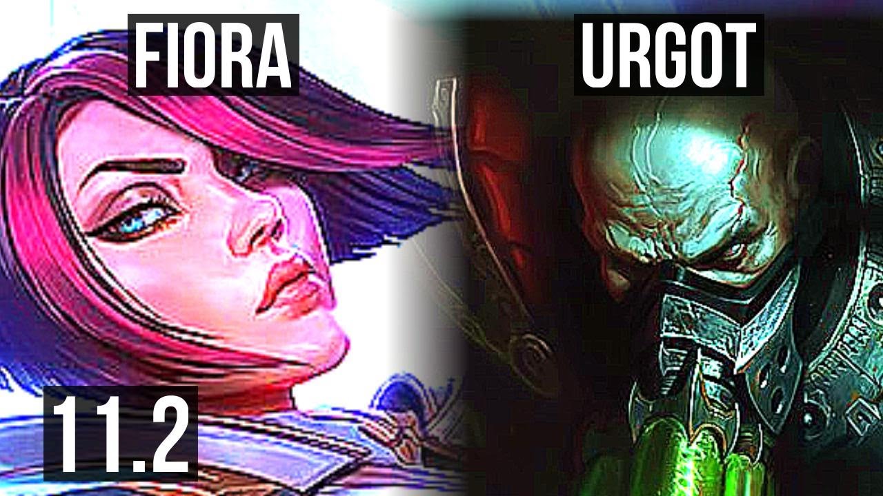 FIORA vs URGOT (TOP) | 2.4M mastery, 1100+ games, 4/1/5 | NA Master | v11.2