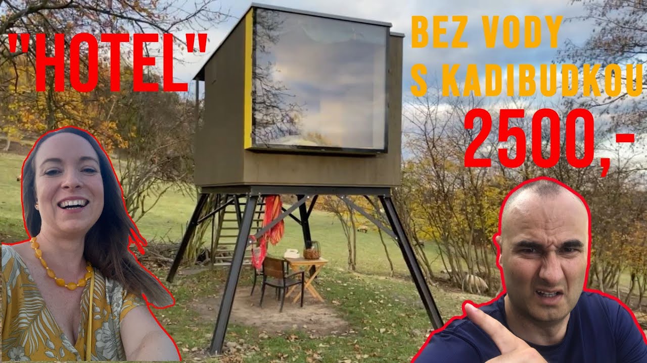 Suchý Záchod?! Bydlíme BEZ vody na POSEDU za 2500 kč | Hotel v lese | Glamping přes Slevomat