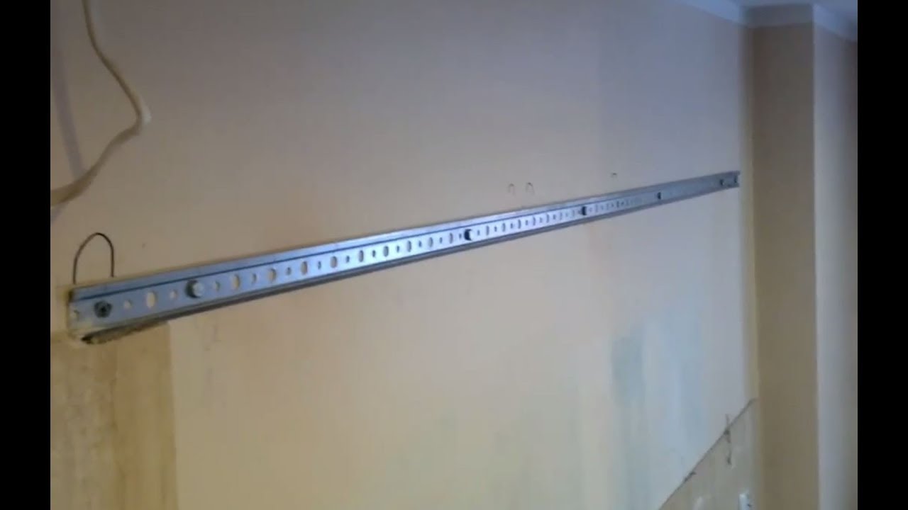 Как повесить кухонные шкафы на рельсы? Сделай сам