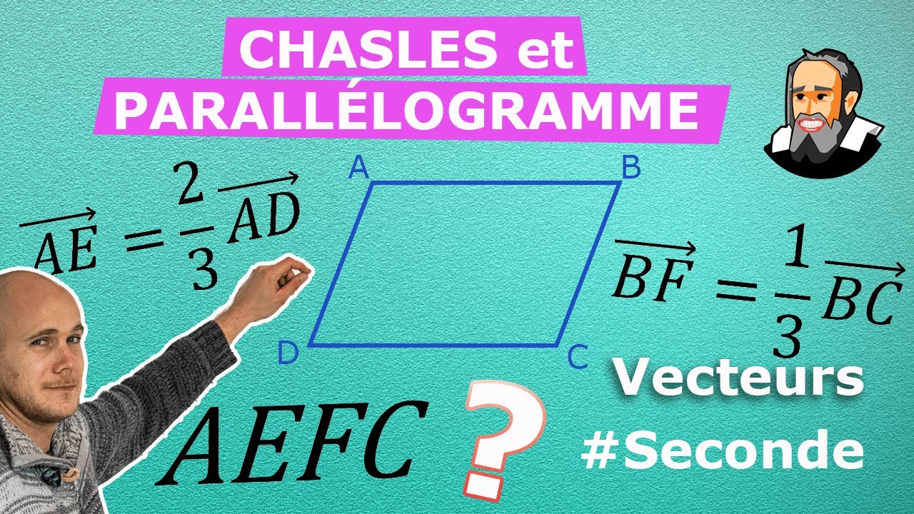 Démontrer un PARALLÉLOGRAMME à partir de propriétés et Chasles - Exercice Corrigé - Seconde