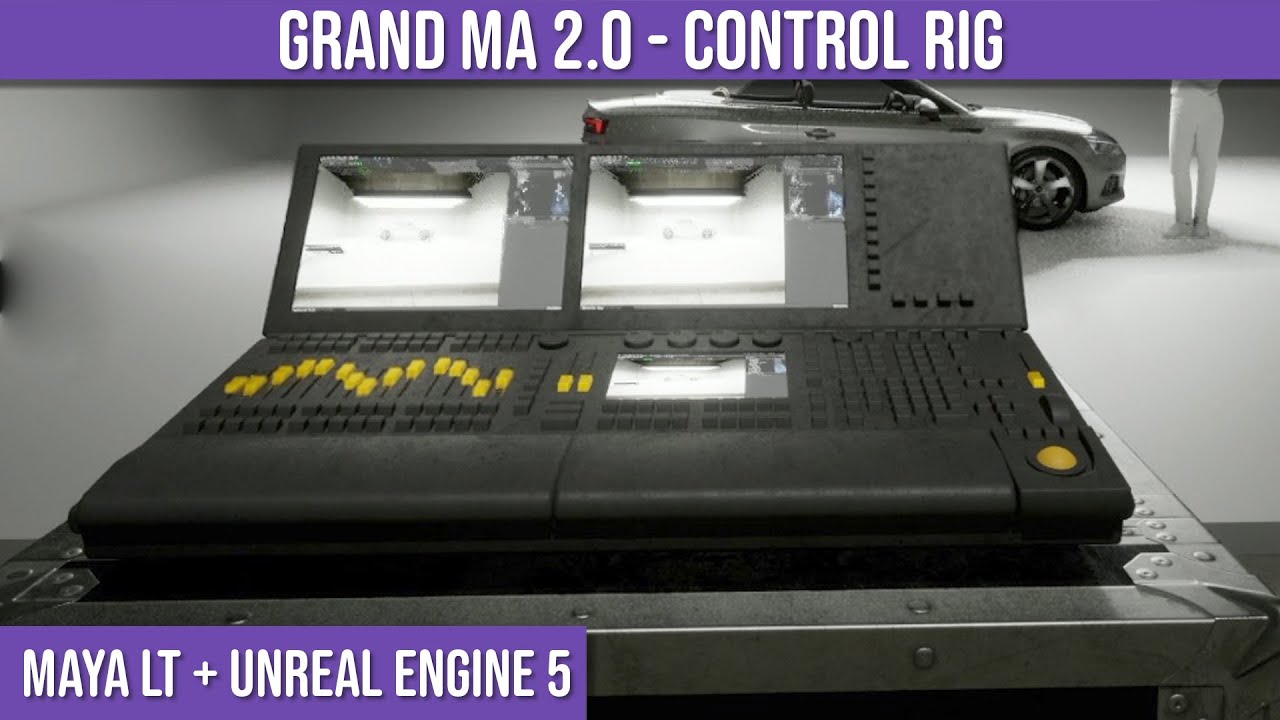Grand MA Lighting Console Control Rig - Unreal Engine 5 Timelapse