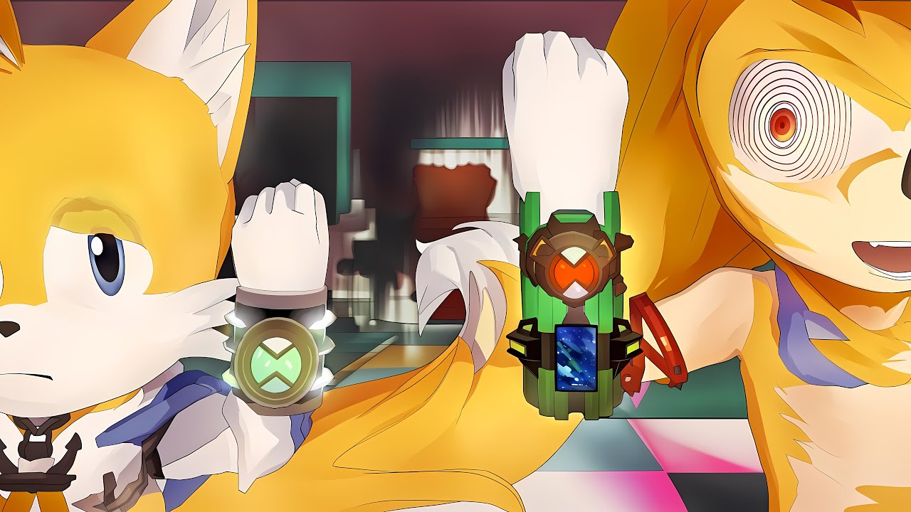 【FNF/Pibby/Glitch ben10】Hero's Destruction, but my Tails and the Ultimatrix Fleetway sing