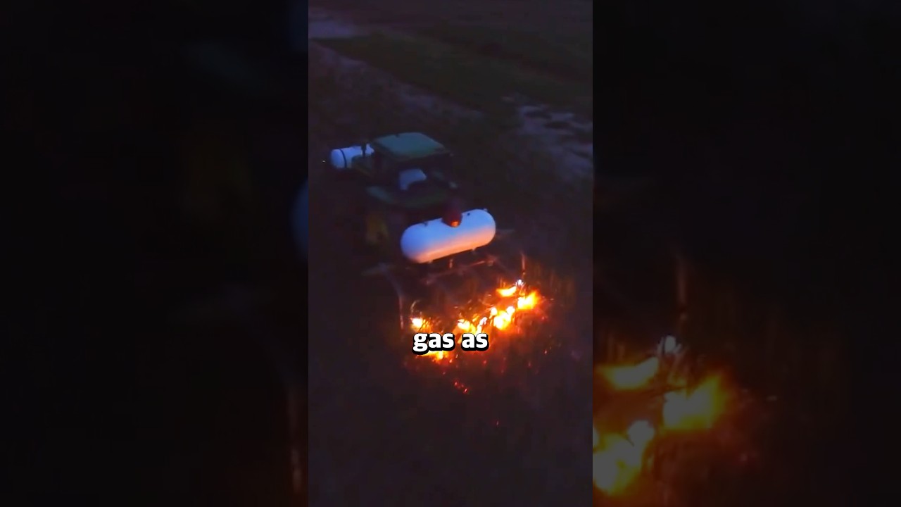 Deliberately setting fire to a farm!