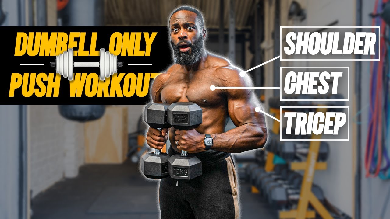 Dumbbell Only Push Workout | Simple, Quick and Effective!!