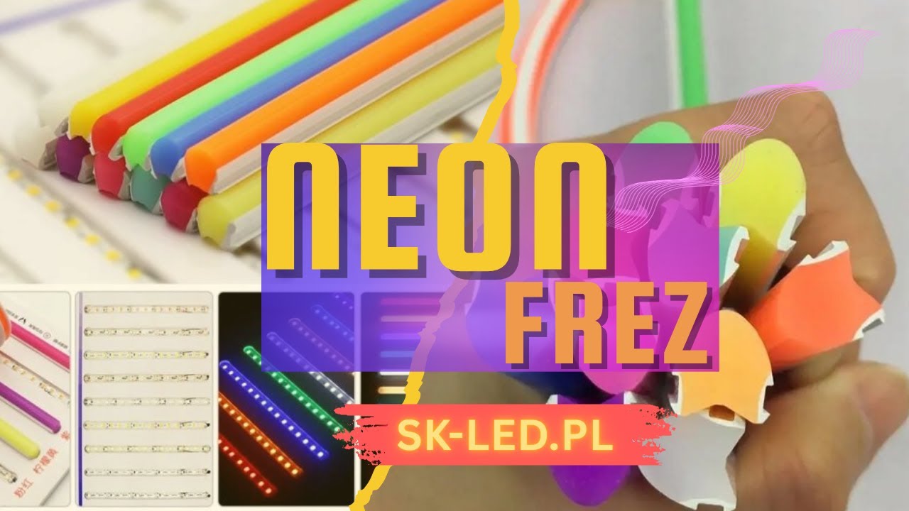 Neon Frez LED 6mm  8mm +Taśma  ZigZag 12V | Napisz własny neon! SK-LED.PL