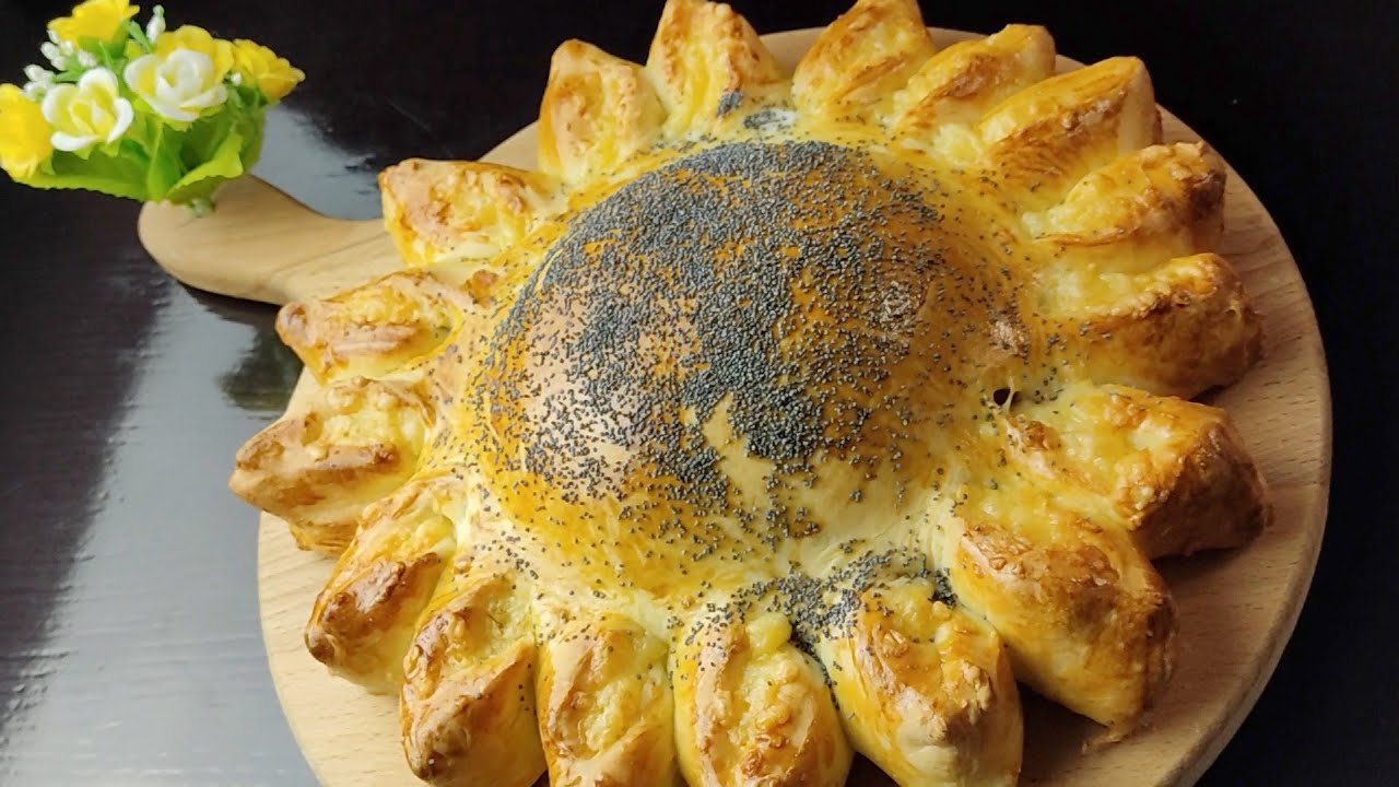 ЭТО ПРОСТО ШЕДЕВР😋Сама в ШОКЕ🌟Пирог ПОДСОЛНУХ🌻