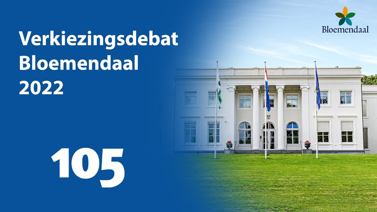 🔴 Kijk terug: Verkiezingsdebat Bloemendaal, thema: wonen | Haarlem105