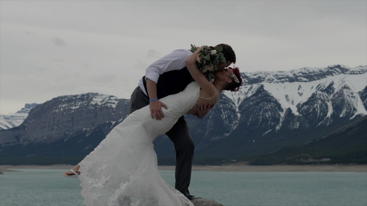 Beautiful Intimate Elopement in the Rocky Mountains | Abraham Lake Wedding