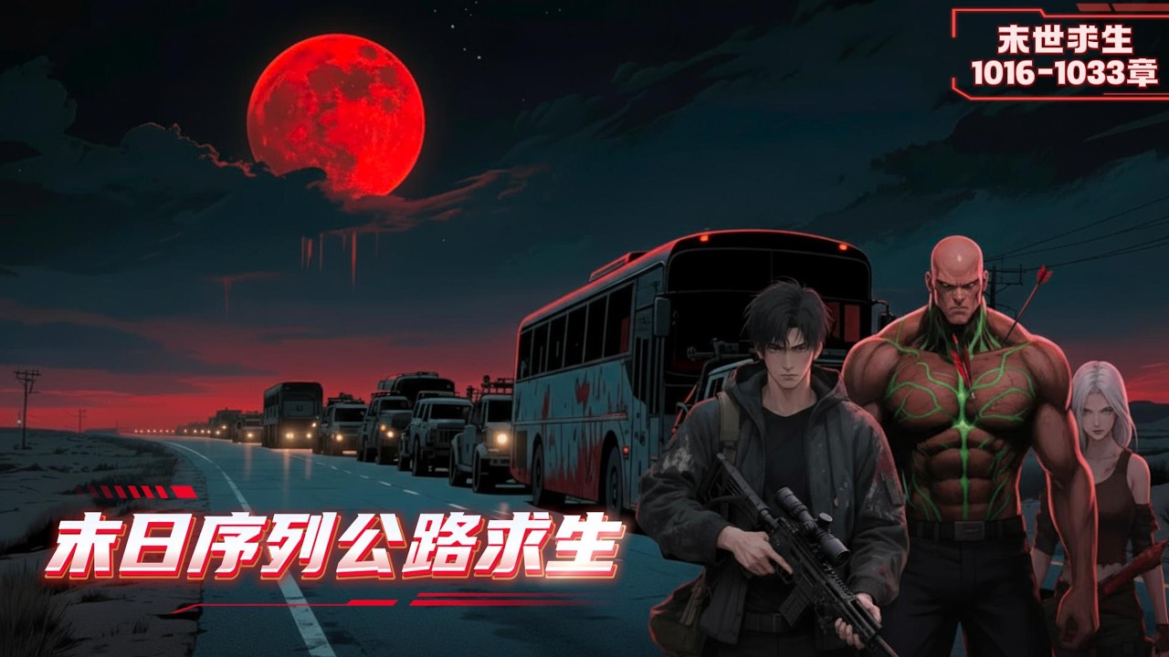 《续集:1016-1033章》当世界被诡异笼罩，城市变成了禁区，人类被迫进入迁徙生活。主角在末日迁徙线上觉醒「物资升级系统」：生锈自行车能蜕化成装甲战车#漫画解说 #小说 #系统流 #末世求生