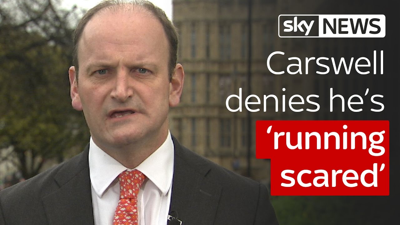 Douglas Carswell denies he is 'running scared' from a by-election