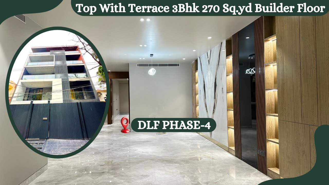 DLF Phase -4 ! Top With Terrace 3Bhk Builder Floor In Gurgaon ! Gated Community !