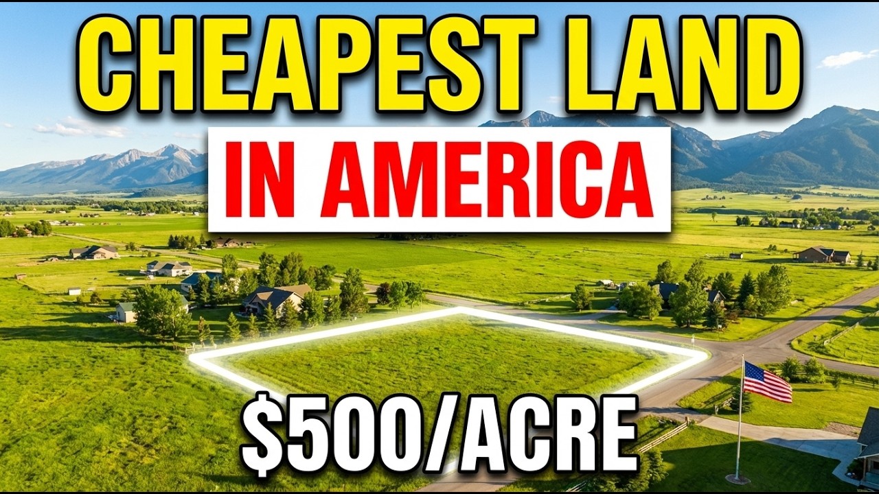 10 Most Affordable Places to Buy Land in America in 2026 - $500/ Acre